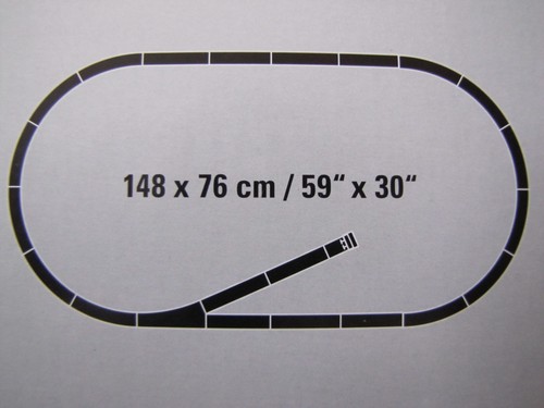 Trix tlg c gleisoval m - h0, 23-tlg.