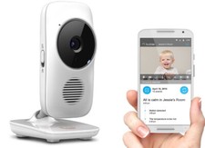 Motorola Baby MBP 67 Connect Video Babyphone , Weiße WI-FI Baby Überwachungskame