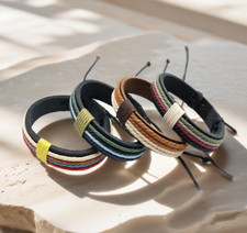 Geflochtenes Lederarmband