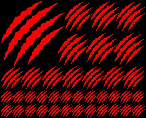 19x monster kralle sticker - 19x,