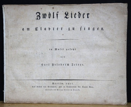 Zelter zwölf lieder am - zelter:,