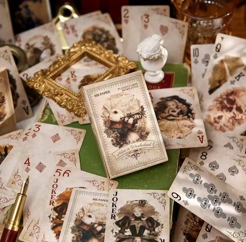 Alice wonderland playing - in,