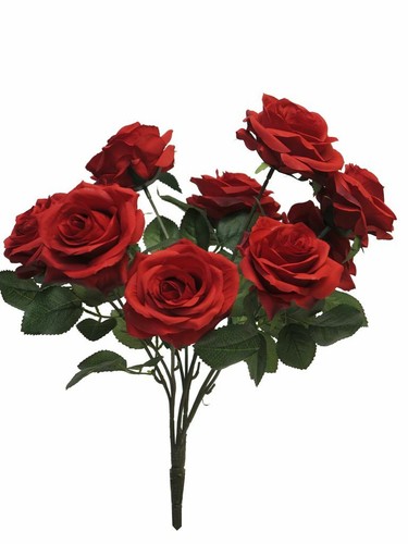 Kunstblumen rosenstrauß 42cm - rosenstrauß,
