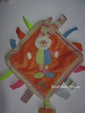 TIAMO COLLECTION Schmusetuch Kuscheltuch Hase orange Zipfel neuwertig
