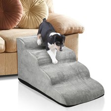 Hundetreppe Tiertreppe Hunderampe Tragbare 3/4-stufige Petwalk Einsteighilfe