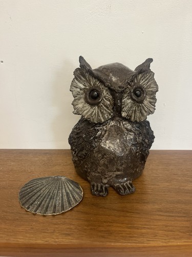 Alte große keramik eule owl - große,
