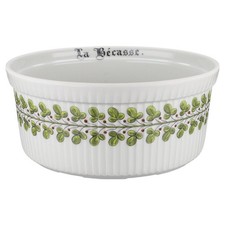 Auflaufform rund mittelgroß La Bécasse Doppelkranz Porcelaine d´Auteuil Chambord