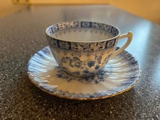 Teetasse mit Untertasse - Seltmann Weiden Bavaria Dorothea China blau
