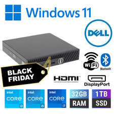 GÜNSTIGER SCHNELLER Windows 11 WINZIGER MINI Desktop PC CORE i7 6TH 32GB RAM 1TB SSD WLAN 01