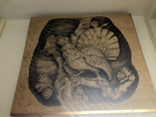 Holzbild geschnitzt adler - holzbild,