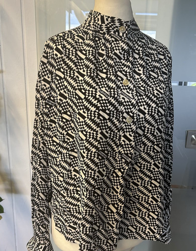 Creme schwarz gemusterte - creme-schwarz,