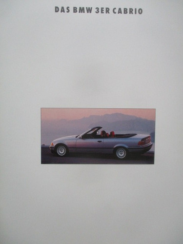 Bmw 325i cabriolet e36 katalog - bmw,