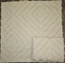 Bettwäsche Set 135x200 cm  bestickt getuftet Beige Bettbezug NEU OVP 