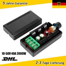 PWM DC Drehzahlregler 2000W 12V-24V-50V 40A Motor Speed Controller Motorregler.