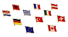 Länder-Flaggen Pin / Anstecker Deutschland, Italien, Österreich, Schweiz, Türkei