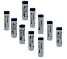 10x Lithium Batterie 3,6V