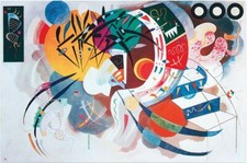 Dominant curve - Wassiliy Kandinsky 100x70 Kunstdruck Poster Plakat Bild