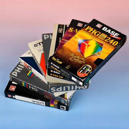 Vhs video kassetten - 8, video-kassetten