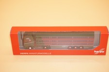 Herpa Spur H0 313391 Scania CS 20 HD Viehtransporter-Sattelzug Hachmeister