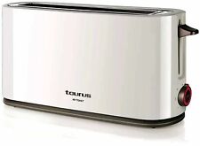 Taurus My Toast Retro Toaster Extra Breite Langschlitz 1000 W 7 Stufen Weiß Brau