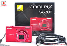 Nikon COOLPIX S6200 rot Digitalkamera 16MP aus Japan *1209 [Near Mint]