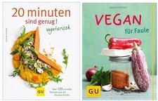 2 Kochbücher vegetarisch + vegan - GU Verlag - neuwertig