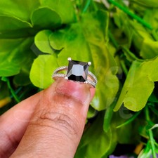 3Kt Princess Schwarz Diamant