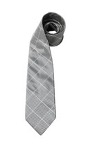 GUCCI Krawatte Herren Einheitsgröße 100% Seide Klassisch Spitz Grau Karierter