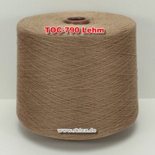 790 Lehm TVU Ocean Nm 30/2  Baumwolle Acryl Strickgarn Häkelg. Garn Kone