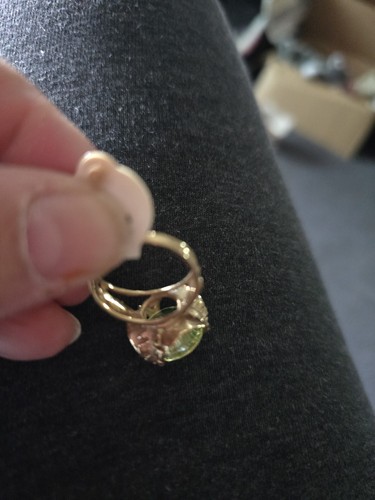 Karat gelbgold ring zitrone - 14,