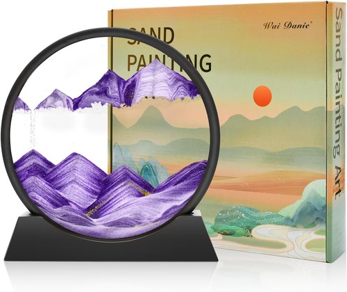 Sandbild drehen violett 12 - sandbild,