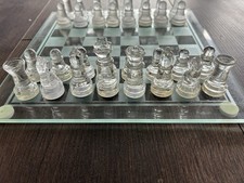 Glasschachspiel 20x20 cm aus