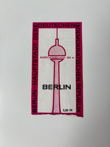 Eintrittskarte fernsehturm ukw - fernsehturm,