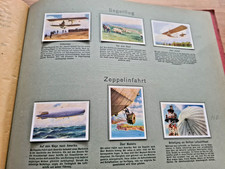 TOP Zigarettenbilder-Album DIE WELT IN BILDERN 4 Zeppelin Boxer Technik luftfahr