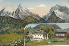 1914,Boschberg, Gasthaus,Berchtesgaden,Bischofswiesen,Göll,Strub,Sillberg,Ramsau