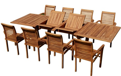 Teak set gartengarnitur - teak, set: