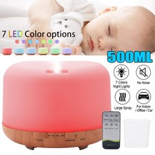 500ml Aroma Diffusor LED Ultraschall Luftbefeuchter Aromatherapie Öle Diffuser