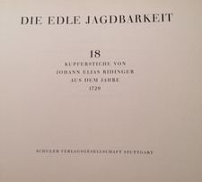  Buch Johann Elias Ridinger -