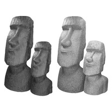 Deko Figur Skulptur Gartenfigur Statue Kopf Osterinsel Moai Rapa Nui