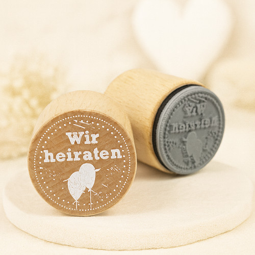 Motivstempel wir heiraten - motivstempel,