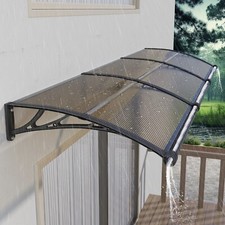 Vordach für Haustür Haustürvordach Pultvordach Große Dachrinne Outdoor 80-350cm