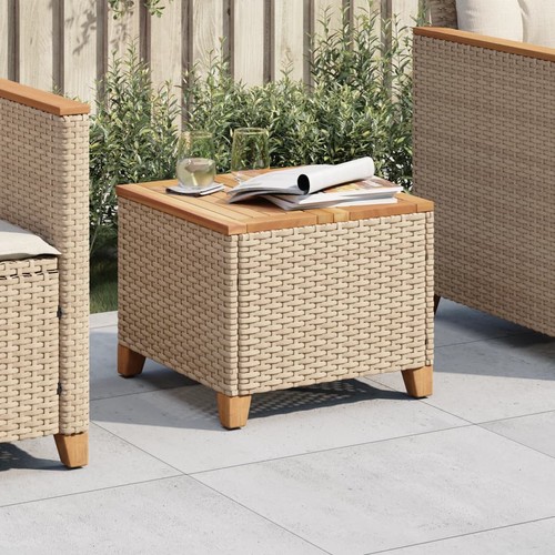 Gartentisch beige 45x45x37 - gartentisch, cm