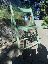 Stuhl Klappstuhl Garten Terrasse _ Unikat aus Holz  _ Vintage Deko Retro