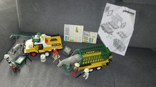 Playmobil Ngorongoro Jeep+Gnu 3528+Anhänger+Nashorn 3529+ Tierfilmer 3364 80er