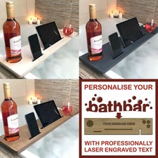 Holz Badewanne Regal Bad Caddy Bar Badewanne Brett Weinglas Handy Tablet 