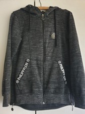 Phillipp Plein Sweatjacke mit Kaputze Dunkelgrau , Reißverschluss größe  ca.38
