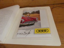 Faksimile "Auto Union 1000 Sp"  Prospekt Broschüre  | Automobil Edition