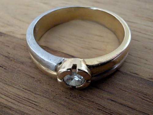 Solitär diamant ring k - ring, 14