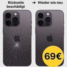iPhone Backcover Reparatur/13pro/13 Pro Max/14 /14Pro/14pro Max Rückseite  Glas