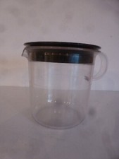 Tupperware Tafelperle Klare Sache Preludio Milchkännchen 1974-1 glasklar schwarz